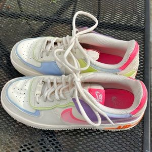 Nike Air Force 1 Shadow Beige Sneakers size 9.5
